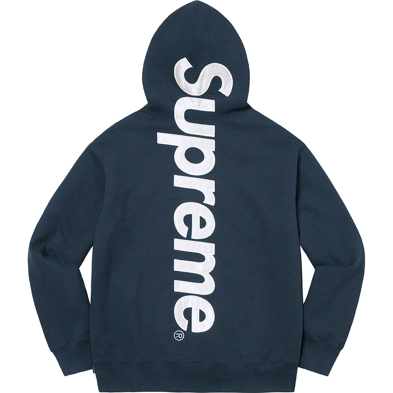 Satin Appliqué Hooded Sweatshirt view 2